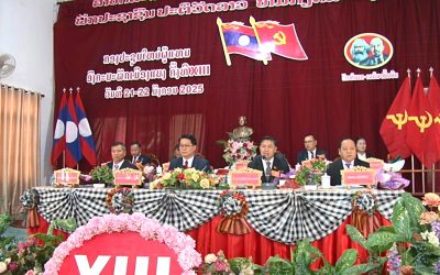ກອງປະຊຸມໃຫ່ຍຜູ້ແທນອົງຄະນະພັກເມືອງແບງ ຄັ້ງທີ XIII ໄຂຂຶ້ນຢ່າງເປັນການ.