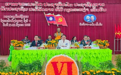 ເມືອງໄຊພູທອງ ໄຂກອງປະຊຸມໃຫຍ່ຜູ້ແທນອົງຄະນະພັກເມືອງ ຄັ້ງທີ VI