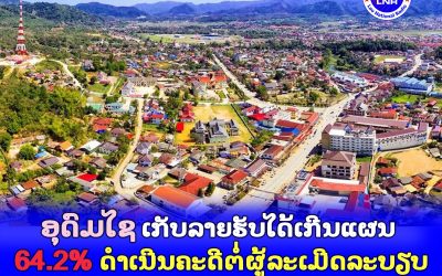 ອຸດົມໄຊ ເກັບລາຍຮັບໄດ້ລື່ນແຜນການ 64.2%