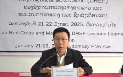 ຖອດຖອນບົດຮຽນກອງທຶນສຸກເສີນຕອບໂຕ້ໄພພິບັດ DREF