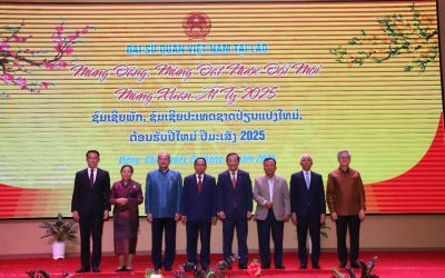 ສະຖານທູດຫວຽດນາມ ປະຈຳລາວ ຈັດງານລ້ຽງຕ້ອນຮັບບຸນປີໃໝ່ຫວຽດນາມ 2025