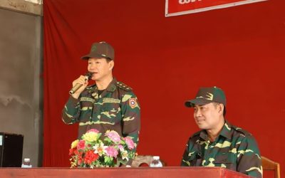 ລັດຖະມົນຕີກະຊວງປ້ອງກັນປະເທດ​ ແລະ​ ເຈົ້າແຂວງຈໍາປາສັກ​ ຢ້ຽມຢາມກົມກອງທີ່ຂຶ້ນກັບ​ທະຫານແຂວງຈໍາປາສັກ