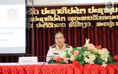 ສະຫຼຸບການຈັດຕັັ້ງປະຕິບັດວຽກງານສ່ວຍສາອາກອນ ທົ່ວແຂວງວຽງຈັນ ປະຈຳປີ 2024.