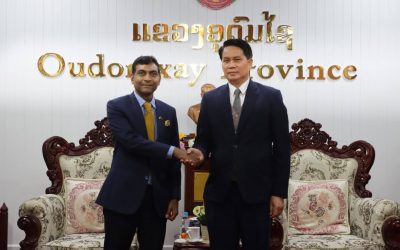 ເຈົ້າແຂວງອຸດົມໄຊ ຕ້ອນຮັບທູດອິນເດຍປະຈຳລາວ