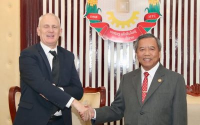 ລັດຖະມົນຕີ ກຕສ ຕ້ອນຮັບການເຂົ້າຢ້ຽມຂ່ຳນັບຂອງ ຫົວໜ້າຫ້ອງການທະນາ ຄານໂລກ ປະຈໍາ ສປປ ລາວ