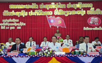 ເມືອງອາດສະພັງທອງ ໄຂກອງປະຊຸມໃຫຍ່ຜູ້ແທນອົງຄະນະພັກເມືອງຄັ້ງທີ IX