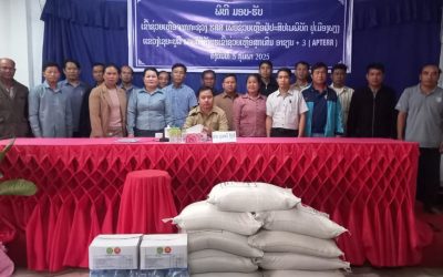 ເມືອງພຽງ ໄດ້ຮັບເຂົ້າຊ່ວຍເຫຼືອຈາກກະຊວງແຮງງານ ແລະ ສະຫວັດດີການສັງຄົມ