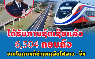 ໄດ້ຮັບການຊົດເຊີຍແລ້ວ 6,504 ຄອບຄົວ ຈາກໂຄງການກໍ່ສ້າງທາງລົດໄຟລາວ-ຈີນ