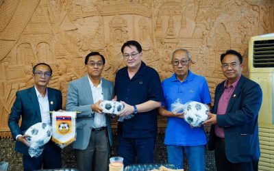ສຕລ ມອບອຸປະກອນກິລາໃຫ້ແຂວງເຊກອງ, ຄຳມ່ວນ, ຈຳປາສັກ