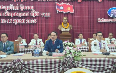 ໄຂກອງປະຊຸມໃຫຍ່ ຜູ້ແທນອົງຄະນະພັກເມືອງສອງຄອນ ຄັ້ງທີ VIII