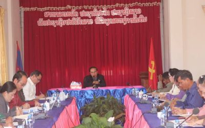 ກອງປະຊຸມ ການລົງເຄື່ອນໄຫວພົບປະໂອ້ລົມຂອງປະທານສະພາປະຊາຊົນແຂວງ ແລະ ຕິດພັນກັບການມອບເຄື່ອງຊ່ວຍເຫຼືອໃຫ້ເມືອງຕະໂອ້ຍ