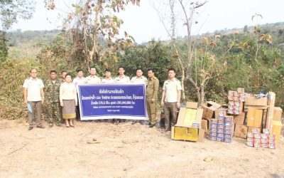 ທໍາລາຍໝາກກະໂພກ ແລະ ບັ້ງໄຟດອກ ມູນຄ່າເກືອບ 300 ລ້ານກີບ