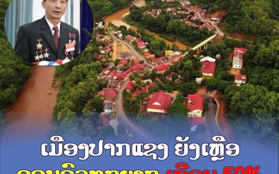 ເມືອງປາກແຊງ ຍັງເຫຼືອຄອບຄົວທຸກຍາກເກືອບ 50 %.