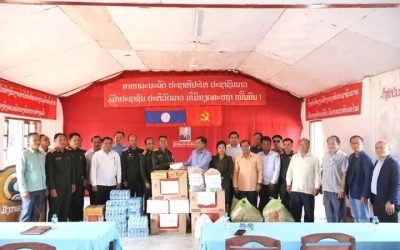 ການນໍາແຂວງຈໍາປາສັກ​ ເຄື່ອນໄຫວອວຍພອນ​ ນາຍ ແລະ ພົນທະຫານຫຼາຍກົມກອງ ຢູ່ເມືອງປະທຸມພອນ
