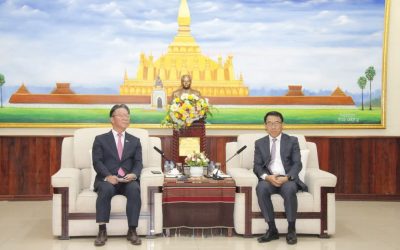 ຮັກສາການຫົວໜ້າ ຄຕພ ຕ້ອນຮັບ ເອກອັກຄະລັດຖະທູດ ສ ເກົາຫຼີ