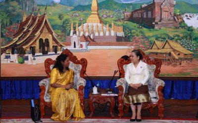 ລັດຖະມົນຕີ ກະຊວງ ຖວທ ຕ້ອນຮັບທູດສີລັງກາ ຄົນໃໝ່