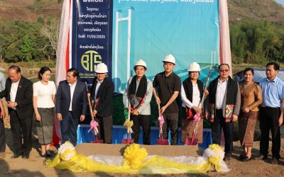 ເປີດໂຄງການກໍ່ສ້າງຂົວອູ່ ຂ້າມນ້ຳມ່າ ຈຸດບ້ານແຜ້ ເມືອງແອດ