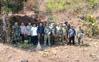 ພາກສ່ວນກ່ຽວຂ້ອງ​ ເອົາໃຈໃສ່ສະກັດກັ້ນໄຟໃໝ້ລາມປ່າ ເຂດບ້ານສ່າເຫຼົ້າ ຕໍ່ໃສ່ບ້ານຄັນແຍງ ເມືອງໂພນທອງ ແຂວງຈໍາປາສັກ