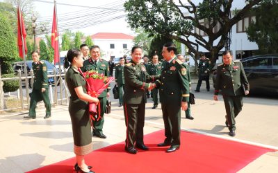 ລັດຖະມົນຕີກະຊວງປ້ອງກັນປະເທດ ຕ້ອນຮັບການເຂົ້າພົບປະ ຂອງລັດຖະມົນຕີກະຊວງປ້ອງກັນປະເທດ ແຫ່ງ ສສ ຫວຽດນາມ