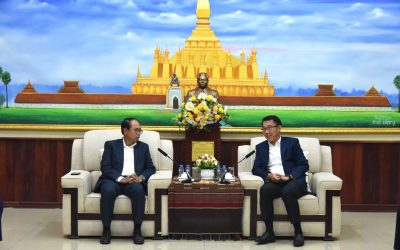 ຮັກສາການຫົວໜ້າ ຄຕພ ຕ້ອນຮັບການເຂົ້າຢ້ຽມຂໍ່ານັບຂອງ ບັນດາທູດລາວ.