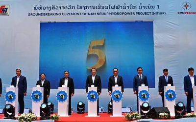 ວາງສີລາລຶກ ໂຄງການກໍ່ສ້າງເຂື່ອນໄຟຟ້ານໍ້າເນີນ 1