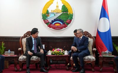 ລັດຖະມົນຕີກະຊວງການຕ່າງປະເທດ ສປປ ລາວ ຕ້ອນຮັບການເຂົ້າຢ້ຽມຂໍ່ານັບຂອງ ຮອງລັດຖະມົນຕີກະຊວງການຕ່າງປະເທດ ສສ. ຫວຽດນາມ
