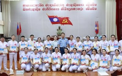 ໂຮງໝໍສູນກາງ 103 ກອງທັບ ສຳເລັດຊຸດອົບຮົມວຽກງານພະຍາບານ