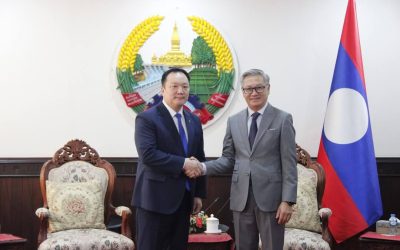 ລັດຖະມົນຕີ ກະຊວງການຕ່າງປະເທດ ຕ້ອນຮັບການເຂົ້າຢ້ຽມອຳລາຂອງ ທູດມົງໂກລີ