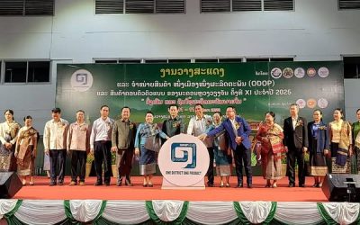 ເປີດງານວາງສະແດງ ແລະ ຈໍາໜ່າຍສິນຄ້າ ODOP ແລະ ສິນຄ້າຄອບຄົວຕົວແບບ