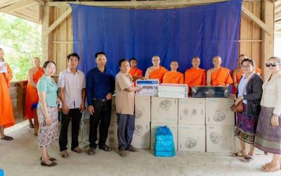 ໂຄງການຊ່ວຍເຫລືອກັນ ແບ່ງປັນສຸກ ມອບອຸປະກອນ ການສຶກສາ ໃຫ້ໂຮງຮຽນ ບ້ານນາໂພ ເມືອງປາກລາຍ