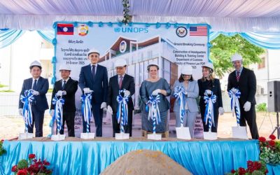 ວາງສີລາລຶກ ໂຄງການກໍ່ສ້າງສໍານັກງານໃຫຍ່ ແລະ ສູນຝຶກກົມພາສີ