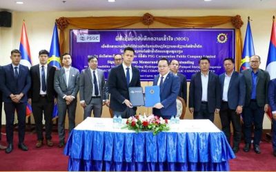ພິທີລົງນາມຮ່ວມມື ລະຫວ່າງ ລັດວິສາຫະກິດໄຟຟ້າລາວ ແລະ ບໍລິສັດ PSG Corporation public company limited.