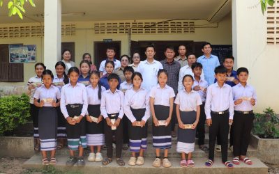 ມອບເງິນເບ້ຍລ້ຽງໃຫ້ນັກຮຽນ ພາຍໃຕ້ເງິນກອງທຶນພັດທະນາຊຸມຊົນ ໂຄງການໄຟຟ້າພະລັງງານຄວາມຮ້ອນຫົງສາ.