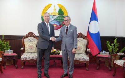 ລັດຖະມົນຕີກະຊວງການຕ່າງປະເທດ ຕ້ອນຮັບ ບັນດາທູດຕ່າງປະເທດ ປະຈໍາ ລາວ