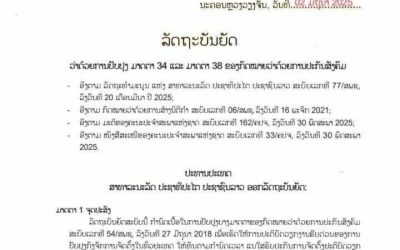 ລັດຖະບັນຍັດວ່າດ້ວຍການປັບປຸງ ມາດຕາ 34 ແລະ ມາດຕາ 38 ຂອງກົດໝາຍວ່າດ້ວຍການປະກັນສັງຄົມ