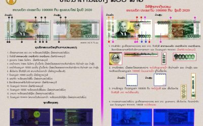 ລະວັງ! ທະນະບັດປະເພດໃບ 100,000 ກີບ ປອມ