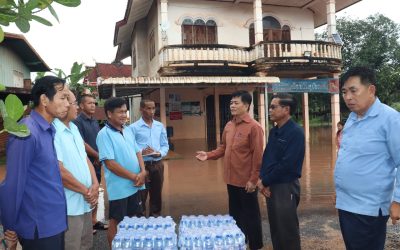 ຄະນະກຳມະການຄຸ້ມຄອງໄພພິບັດເມືອງປາກກະດິງ ລົງຕິດຕາມເຝົ້າລະວັງໄພນ້ຳຖ້ວມ
