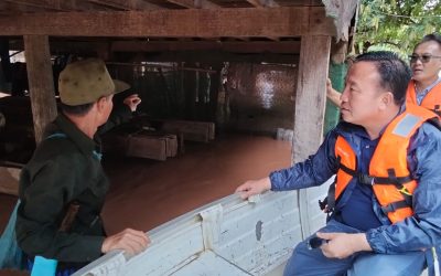 ເຈົ້າເມືອງໆຍົມມະລາດ ລົງຢ້ຽມຢາມປະຊາຊົນ ແລະ ຕິດຕາມສະພາບນ້ຳຖ້ວມພາຍໃນເມືອງ