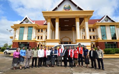 ອົງການກາແດງ ແຂວງເຊກອງ ໄດ້ຮັບລົດ ແລະ ອຸປະກອນເພື່ອ ເພີ່ມຂີດຄວາມສາມາດໃນການບໍລິຈາກເລືອດ