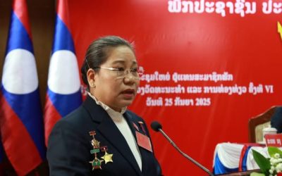 ກອງປະຊຸມໃຫຍ່ຜູ້ແທນອົງຄະນະພັກກະຊວງ ວທ ຄັ້ງທີ VI.