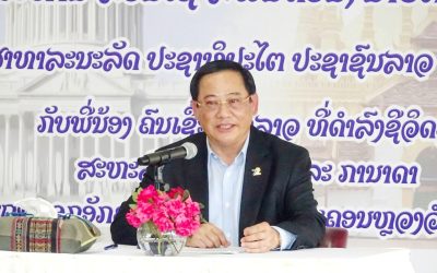 ນາຍົກລັດຖະມົນຕີ ໂອ້ລົມພີ່ນ້ອງຄົນເຊື້ອຊາດລາວ ຢູ່ວໍຊິງຕັນ ດີຊີ