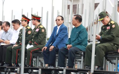 ກຳລັງ ປກຊ-ປກສ ປະສານຄວາມພ້ອມ ຮອບທີ 3 ສວນສະໜາມສະເຫຼີມສະຫຼອງ ວັນສະຖາປະນາ ສປປ ລາວ ຄົບຮອບ 50 ປີ