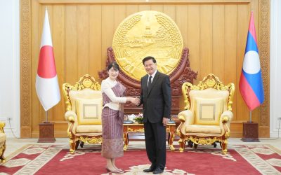 ປະທານປະເທດ ຕ້ອນຮັບ ສົມເດັດ ເຈົ້າຍິງ ໄອໂກະ ແຫ່ງ ປະເທດຍີ່ປຸ່ນ