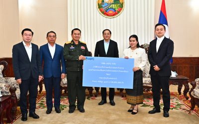 ບໍລິສັດ ASFC ຈຳກັດ ມອບເຄື່ອງສາກໄຟຟ້າ ເພື່ອນໍາໃຊ້ເຂົ້າໃນວຽກງານຂອງກຳລັງປ້ອງກັນຊາດ