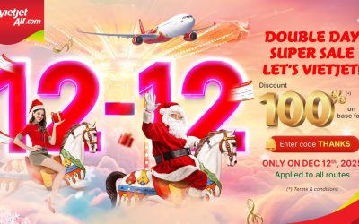 Vietjet ປະກາດສົ່ງເສີມການຂາຍຄັ້ງໃຫຍ່ ຫຼຸດຄ່າປີ້ເຮືອບິນ 100% ສໍາລັບການປະຈົນໄພໃນປີ 2026