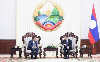 ນາຍົກລັດຖະມົນຕີ ແຫ່ງ ສປປ ລາວ ຕ້ອນຮັບການເຂົ້າຢ້ຽມຂໍ່ານັບຂອງ ຮອງນາຍົກລັດຖະມົນຕີ, ລັດຖະມົນຕີກະຊວງການຕ່າງປະເທດ ແລະ ຮ່ວມມືສາກົນ ແຫ່ງ ຣາຊະອານາຈັກ ກໍາປູເຈຍ