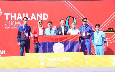 “ໄຊສະຫວັນ ມະຫາໄຊ” ສ້າງປະຫວັດສາດ ຍາດຫຼຽນຄຳ ໃຫ້ນັກກິລາຄົນພິການລາວ ໃນອາຊຽນ ພາຣາເກມ