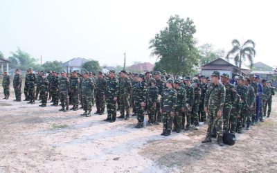 ກົມໃຫຍ່ການເມືອງກອງທັບ ສົ່ງກຳລັງ 146 ສະຫາຍ ລົງພື້ນທີ່ຊ່ວຍເຫຼືອປະຊາຊົນທີ່ໄດ້ຮັບຜົນກະທົບຈາກໝາກເຫັບໃຫຍ່ຕົກ