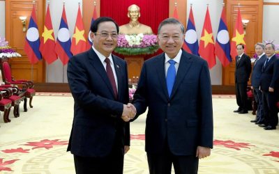 ນາຍົກລັດຖະມົນຕີ ແຫ່ງ ສປປ ລາວ ເຂົ້າຢ້ຽມຂໍ່ານັບ ເລຂາທິການໃຫຍ່, ປະທານປະເທດ ແຫ່ງ ສສ. ຫວຽດນາມ