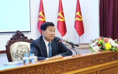 ສະຖາບັນການເມືອງ ແລະ ການປົກຄອງແຫ່ງຊາດ ຕ້ອນຮັບການຢ້ຽມຢາມ, ພົບປະ ແລະ ໂອ້ລົມຊີ້ນຳ ຂອງສະຫາຍ ເລຂາທິການໃຫຍ່, ປະທານປະເທດ